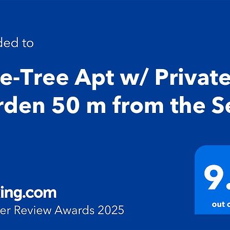 Pine-Tree Apt W/ Private Garden 50 M From The Sea Golem  Eksteriør billede