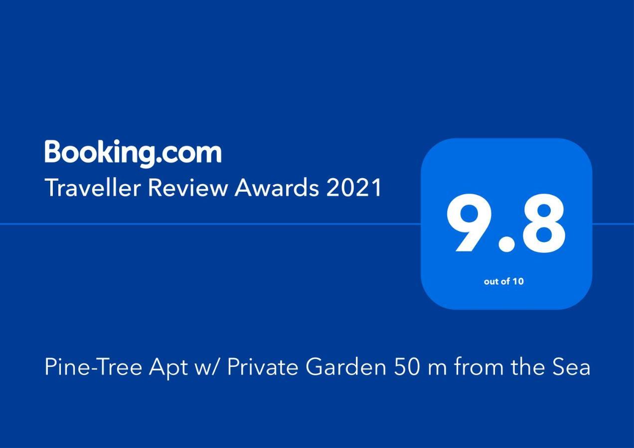 Pine-Tree Apt W/ Private Garden 50 M From The Sea Golem  Eksteriør billede
