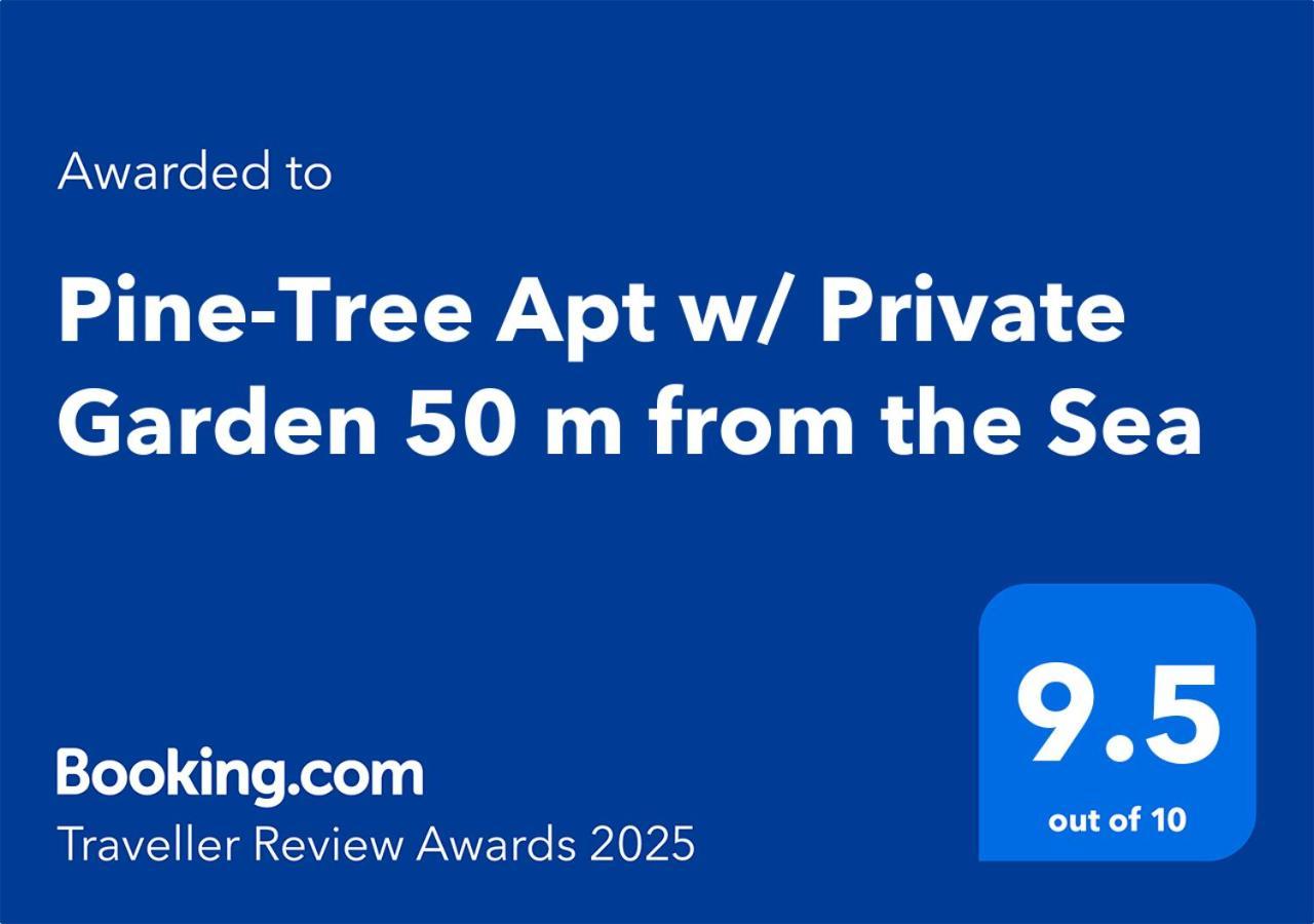 Pine-Tree Apt W/ Private Garden 50 M From The Sea Golem  Eksteriør billede